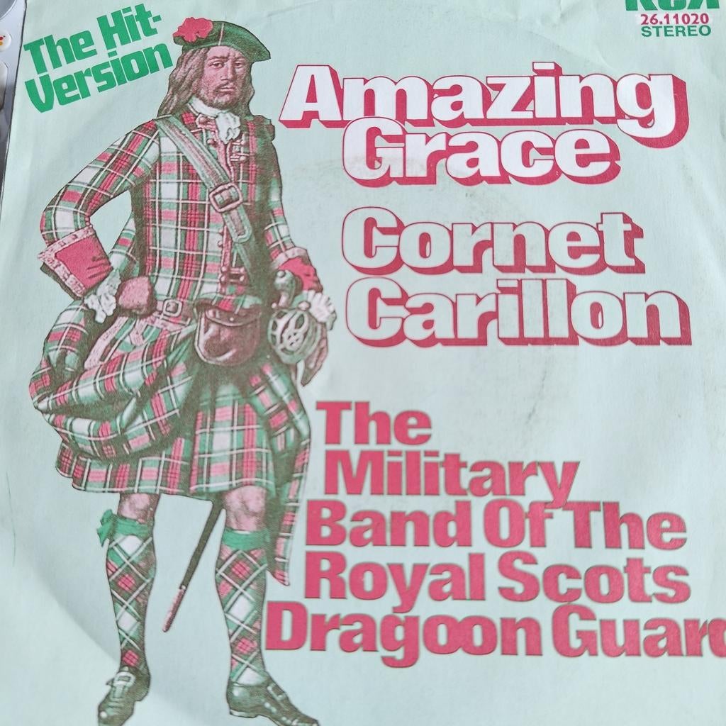 Amazing Grace / Cornet Carillon - The Military Band, Gebruikt, Overige genres, 7 inch, Single
