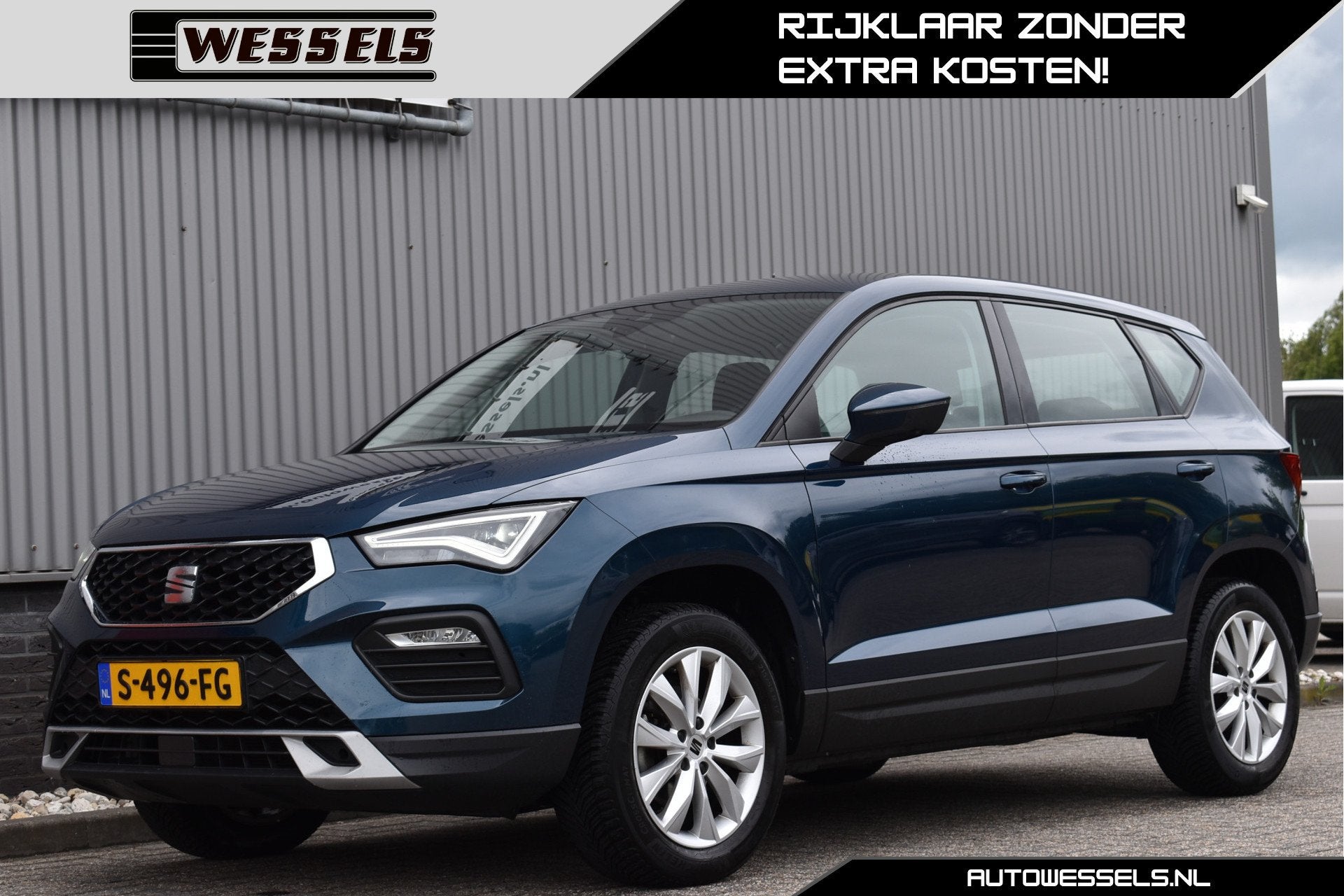 SEAT Ateca 1.0 TSI Style Virtual cockpit, Adaptive cruise, C, Voorwielaandrijving, Stof, Euro 6, Blauw