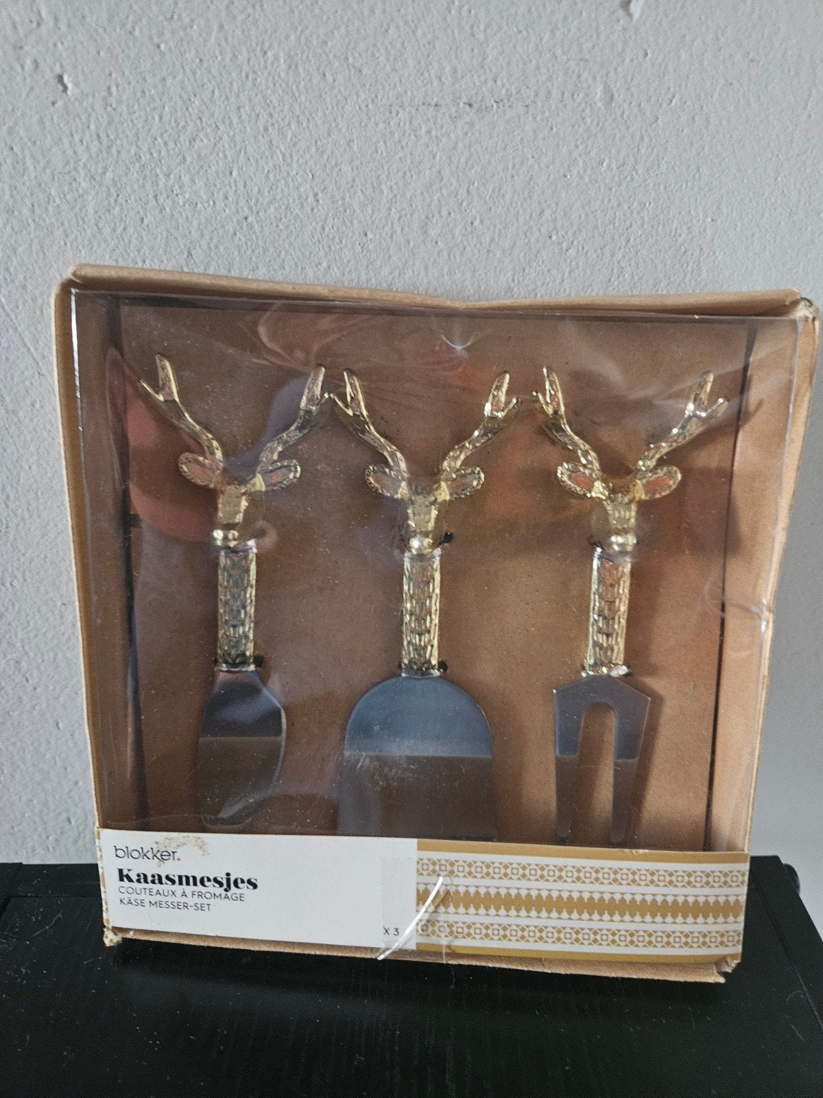Set kaasmesjes hertjes, Ophalen of Verzenden, Nieuw, Rvs of Chroom