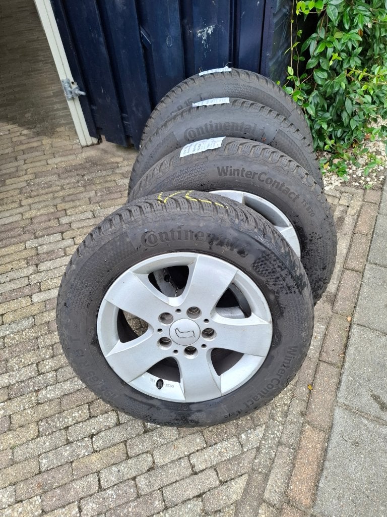 Winterbanden Mercedes/BMW 195/65/15 op lm velgen, Auto-onderdelen, Gebruikt, 15 inch, Banden en Velgen, Personenwagen