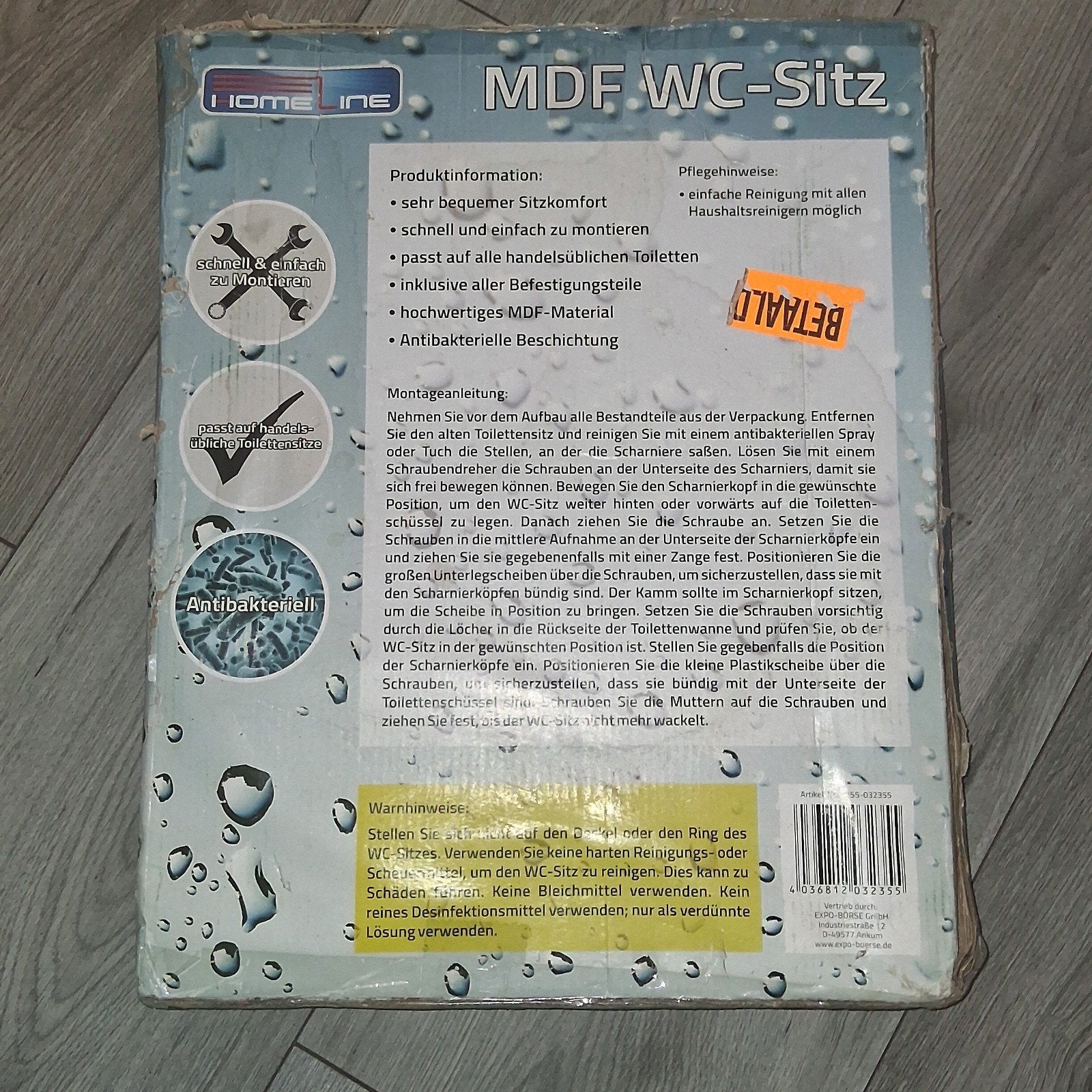 Witte MDF WC-bril met softclose, Doe-het-zelf en Verbouw, Sanitair, Ophalen of Verzenden