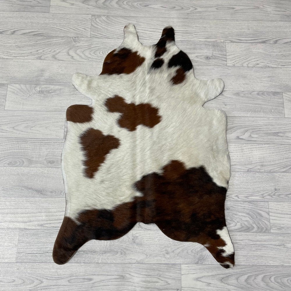Mini koeienhuid bruin wit zwart 90x60cm #461 | Lederstore, Nieuw, Overige vormen, Zwart, 50 tot 100 cm