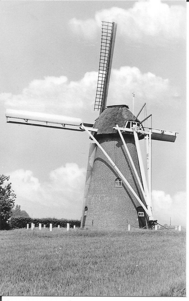Oude foto korenmolen Nieuw-Wehl, juni 1976, Verzamelen, Ansichtkaarten | Nederland, Ophalen of Verzenden, 1960 tot 1980, Gelopen