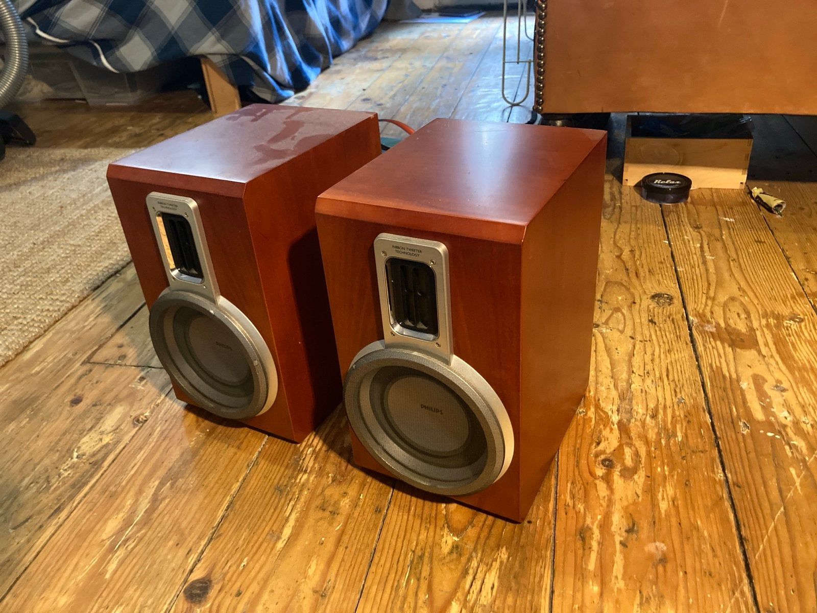 Philips MCD708 Boekenplank Luidsprekers - 80W, Philips, Gebruikt, Ophalen of Verzenden, 60 tot 120 watt