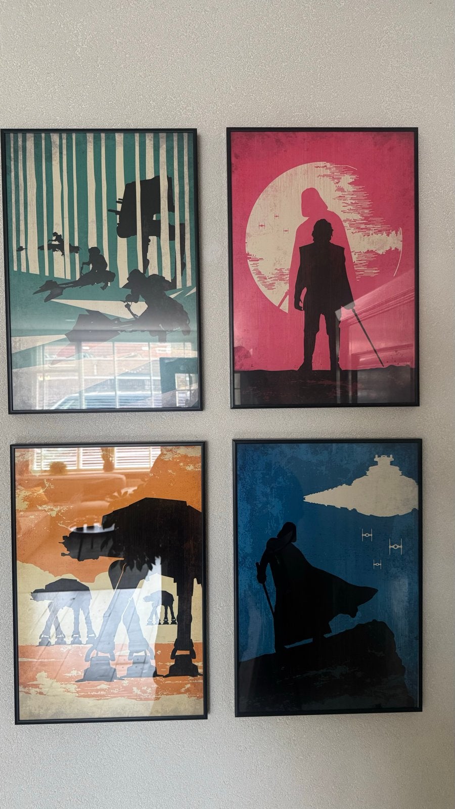 Star Wars Zeefdrukken - Professioneel Ingelijst, Verzamelen, Star Wars, Ophalen, Zo goed als nieuw, Boek of Poster