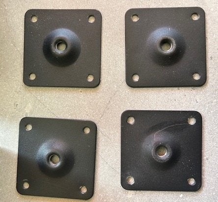 Montageplaat meubelpoot, Ophalen of Verzenden, Nieuw, Overige metalen