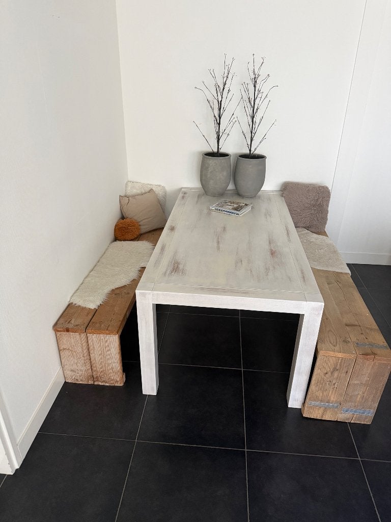 Steigerhouten banken, Ophalen, 50 tot 100 cm, Rechthoekig, Eikenhout