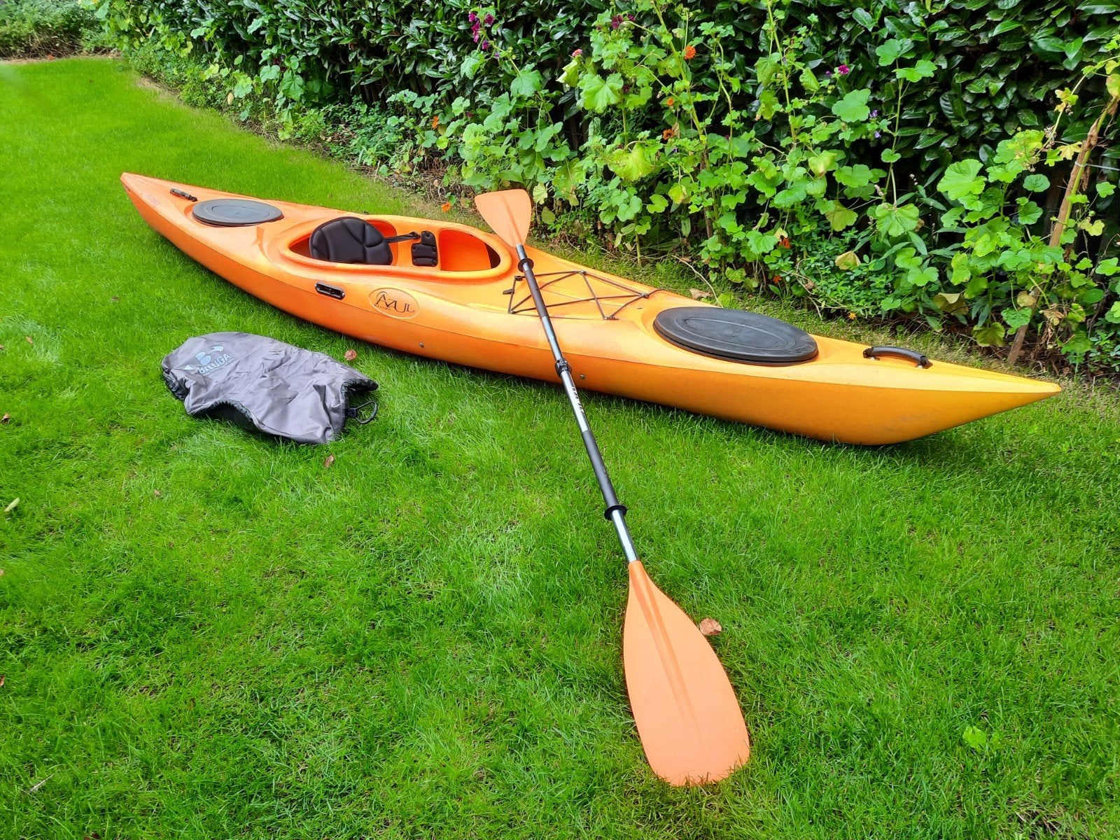 Azul Kayak met extra's, Ophalen, Eén persoon, Met peddels, Kajak