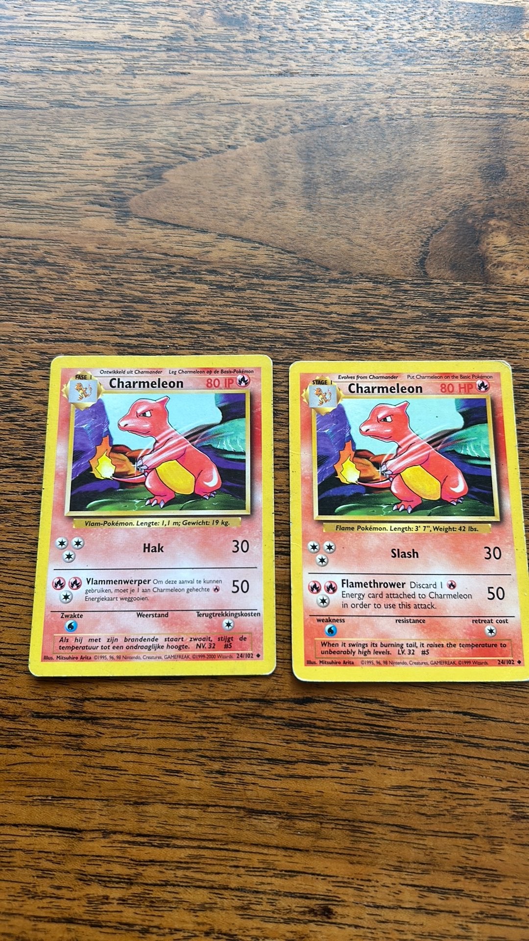 2x Charmeleon 24/102, Hobby en Vrije tijd, Verzamelkaartspellen | Pokémon, Ophalen of Verzenden, Gebruikt, Meerdere kaarten