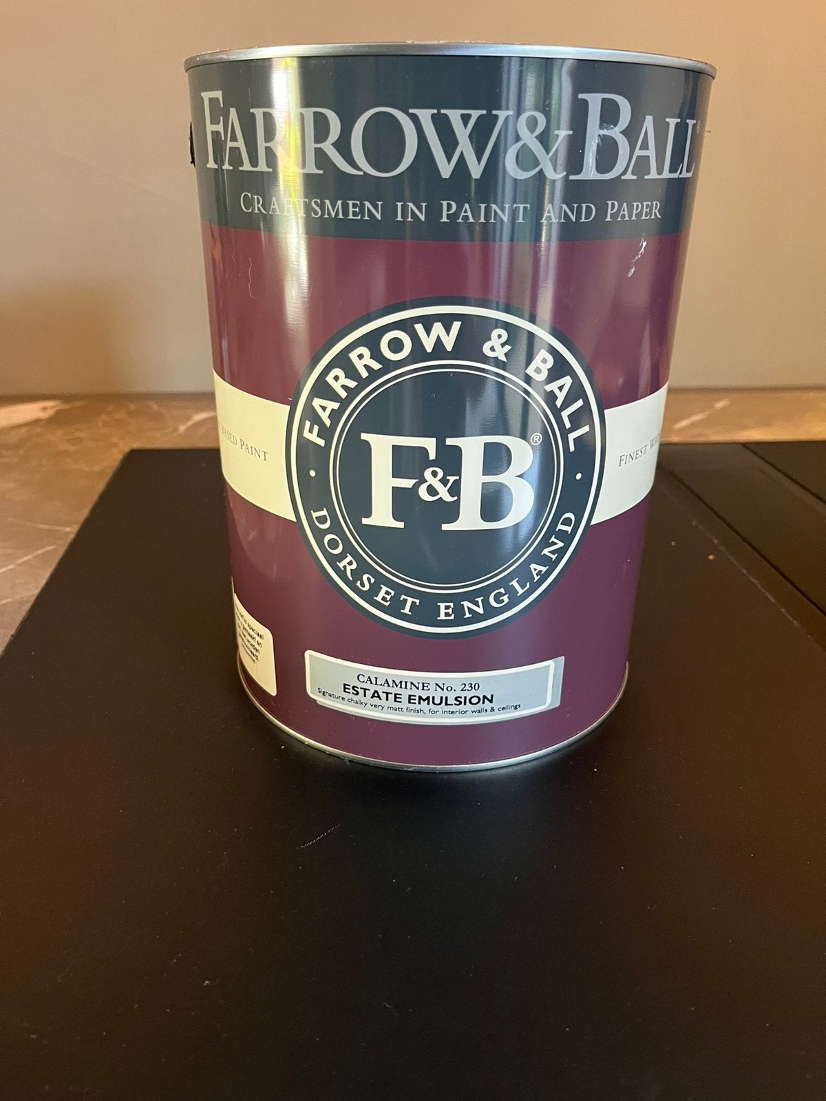Farrow & Ball Calamine No. 230 – 5 liter muurverf – Nieuw, Doe-het-zelf en Verbouw, Ophalen, 5 tot 10 liter, Nieuw, Verf