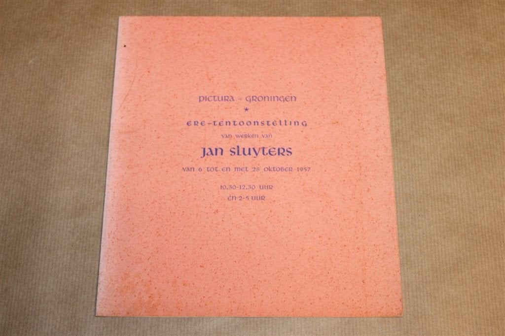 Ere-Tentoonstelling Jan Sluijters — Catalogus Pictura 1957, Ophalen of Verzenden, Gelezen