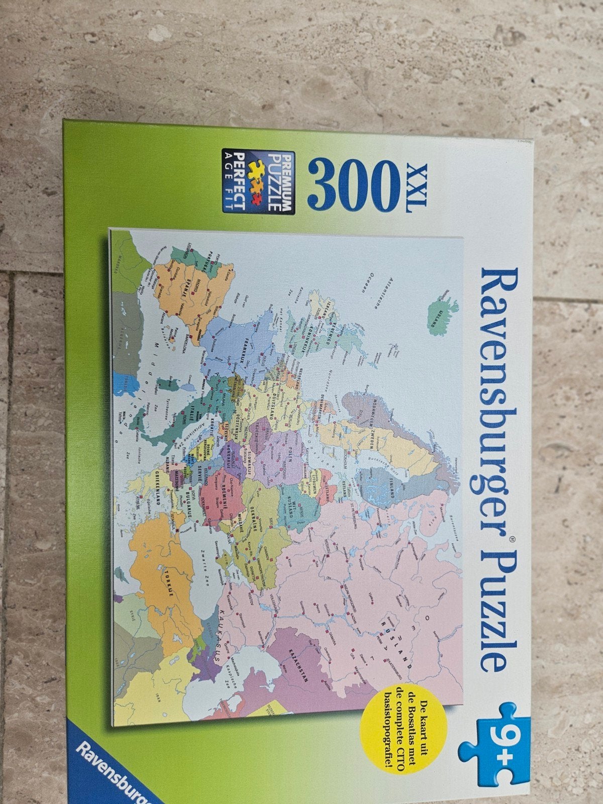 Ravensburger Puzzel XXL 300 stukjes - Wereldkaart, Ophalen of Verzenden, Minder dan 500 stukjes, Gebruikt, Legpuzzel