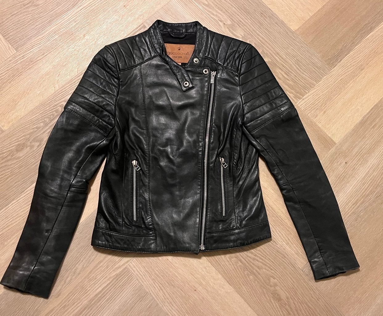Goosecraft Leren Jas Maat M - Stoer & Tijdloos, Ophalen of Verzenden, Zo goed als nieuw, Maat 38/40 (M), Zwart