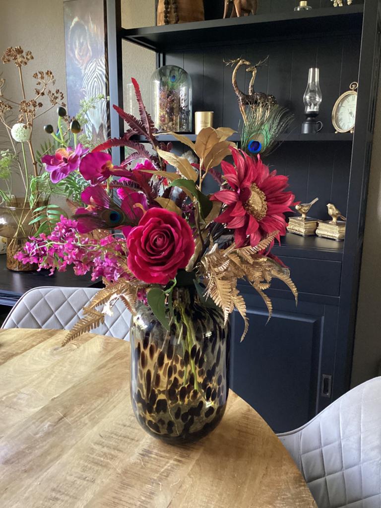 Nieuw Boeket van Luxe Zijden bloemen, Ophalen of Verzenden, Boeket, Meerkleurig, Nieuw