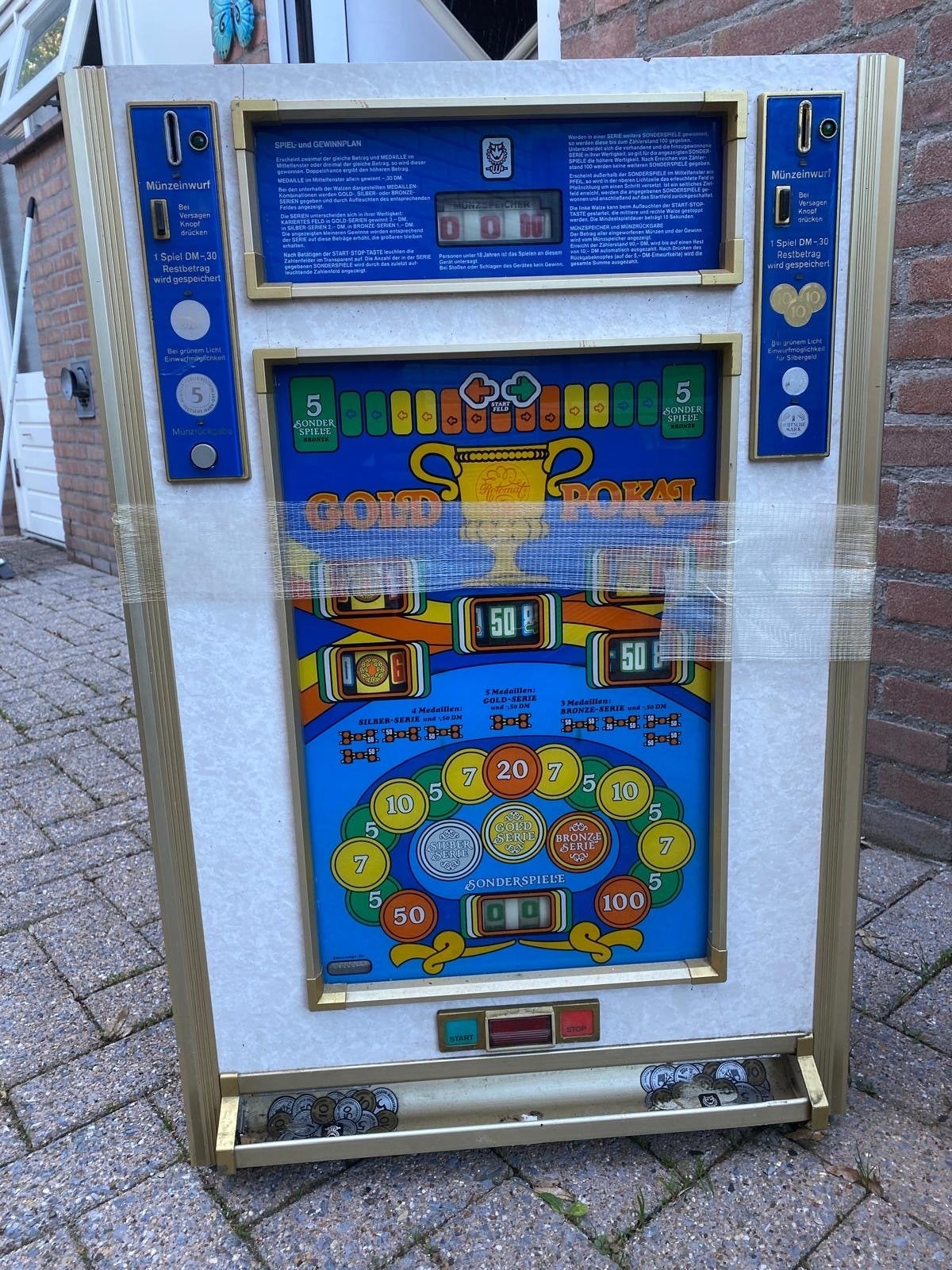 Vintage Rotomat Goldpokal gokkast - Jaren '80, Verzamelen, Overige munten, Ophalen of Verzenden, Gebruikt