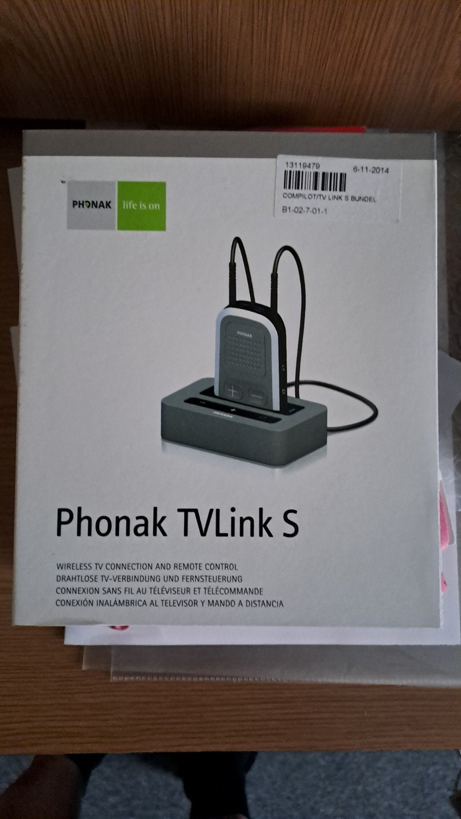 Phonak TV Connector voor draadloos luisteren, Ophalen of Verzenden, Gebruikt