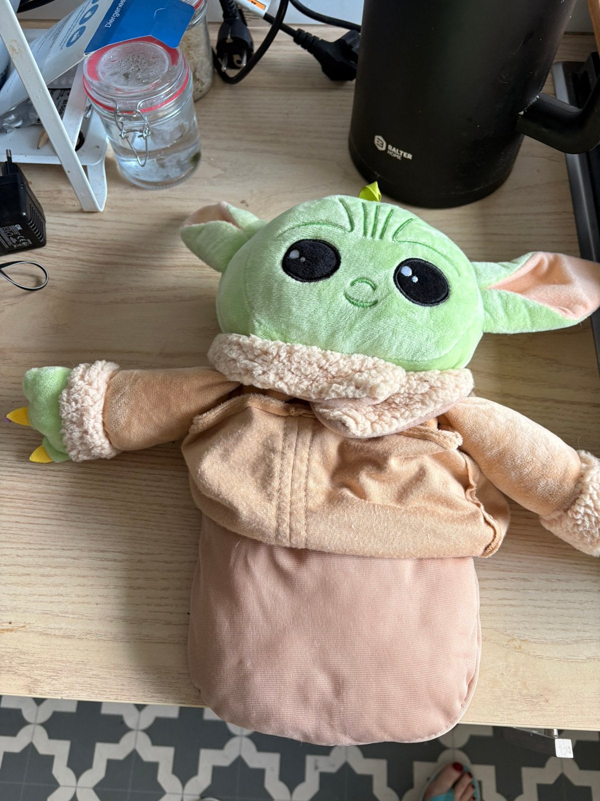Baby Yoda waterkruik, Ophalen of Verzenden, Zo goed als nieuw, Actiefiguurtje