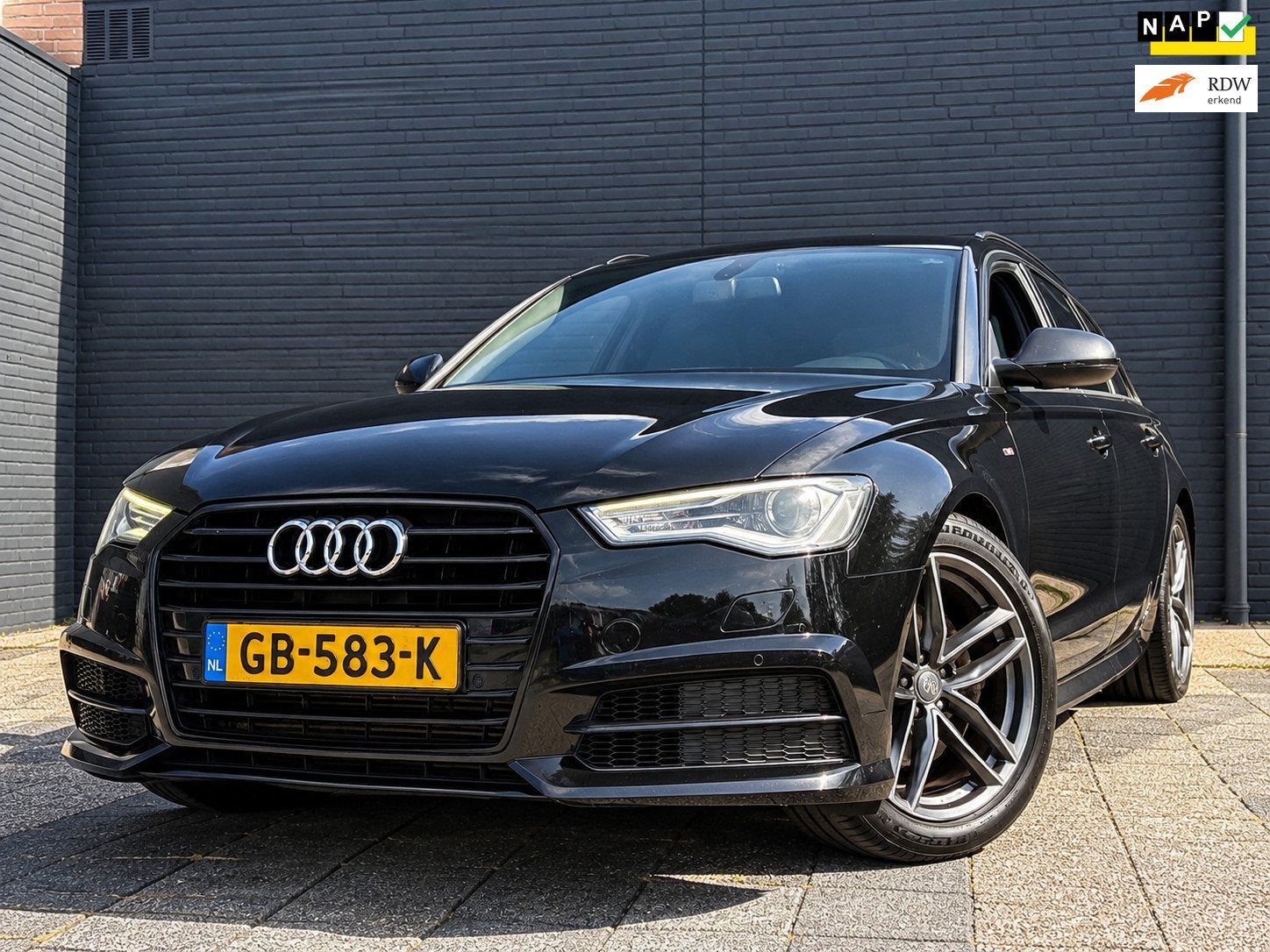 Audi A6 Avant 1.8 TFSI Ultra Premium Edition | 3x S-Line | N, Auto's, Euro 6, Leder en Stof, Zwart, Origineel Nederlands