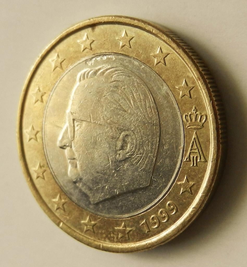 België 1 euro 1999, Verzenden, België, 1 euro, Losse munt