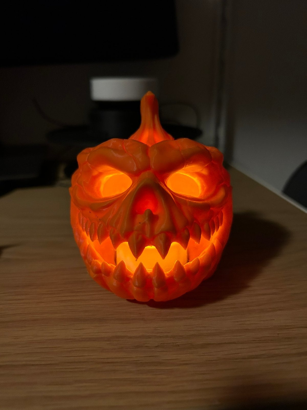 Scary pumpkin Halloween (thee lichtje), Ophalen of Verzenden, Zo goed als nieuw