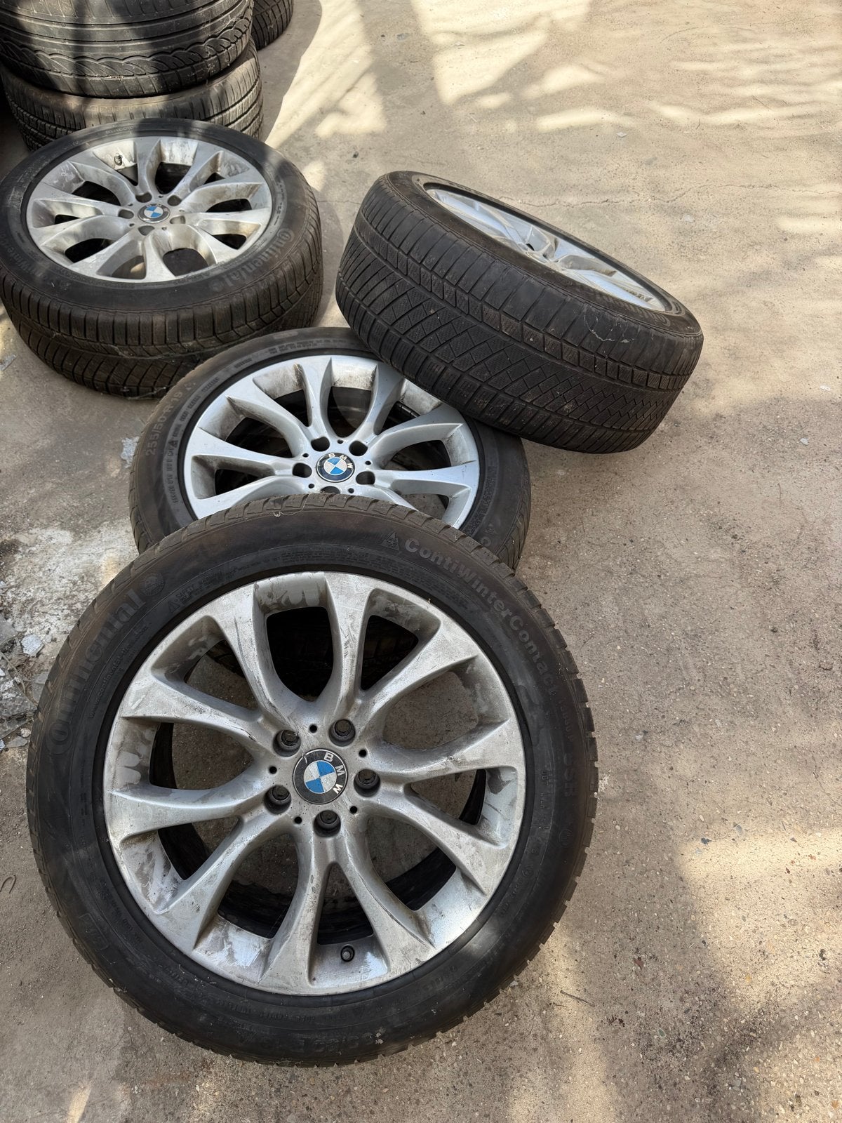 BMW X5 F15 19 Inch Styling 450 V-Spaak Velgen (1 kapot), Gebruikt, 255 mm, Velg(en), Winterbanden
