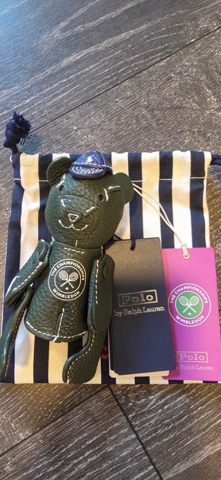 Polo Ralph Lauren Wimbledon Bear Bag Charm, Verzenden, Nieuw