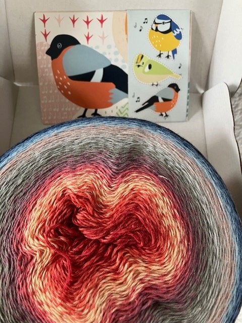 Scheepjes Megawhirl CKAL Bullfinch Blanket kit, haken/breien, Ophalen of Verzenden, Nieuw, Breien of Haken, Wol of Garen