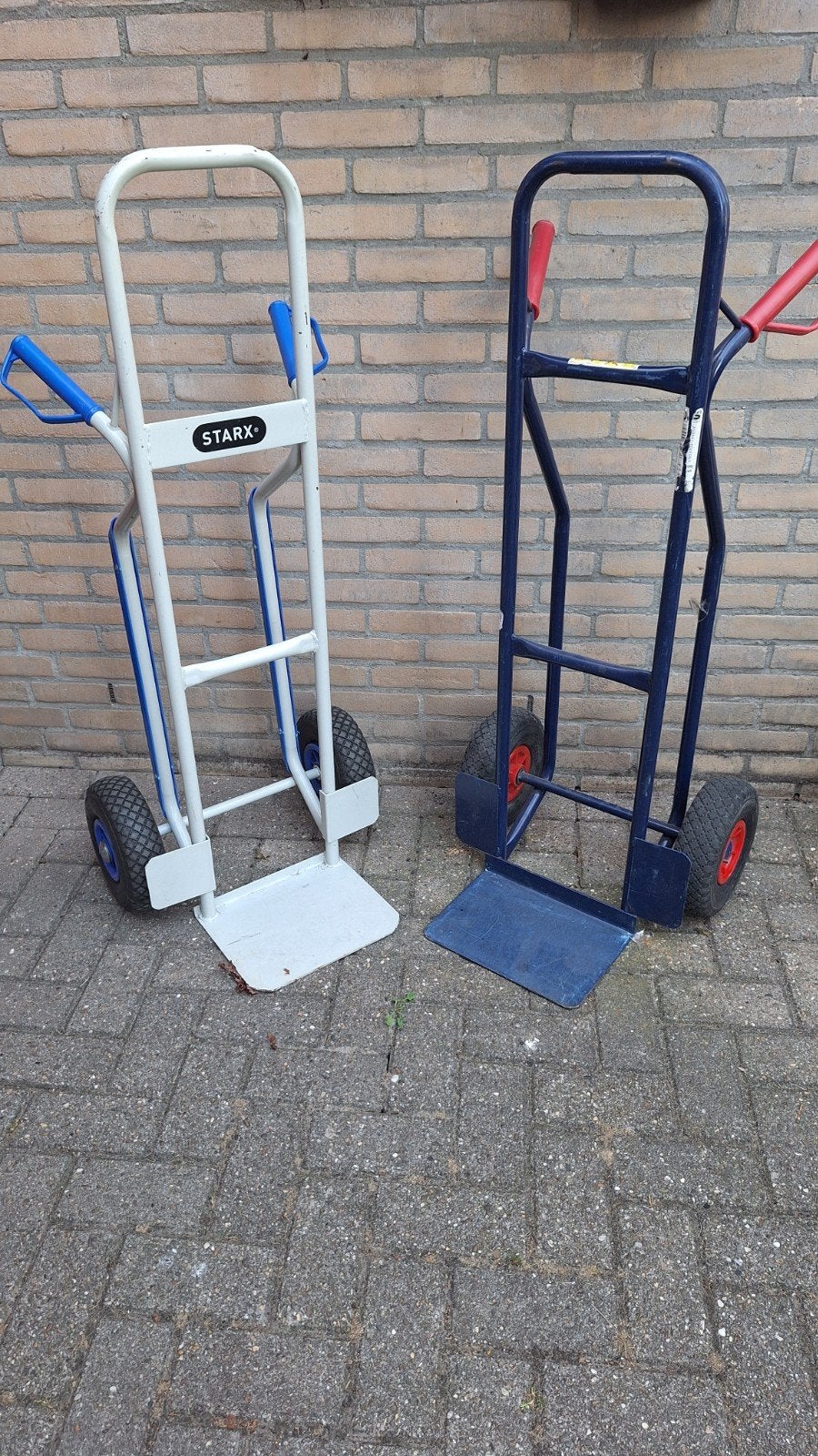steekwagen Steekkar 2x, 60 tot 80 liter, Ophalen, Gebruikt, Steekwagen