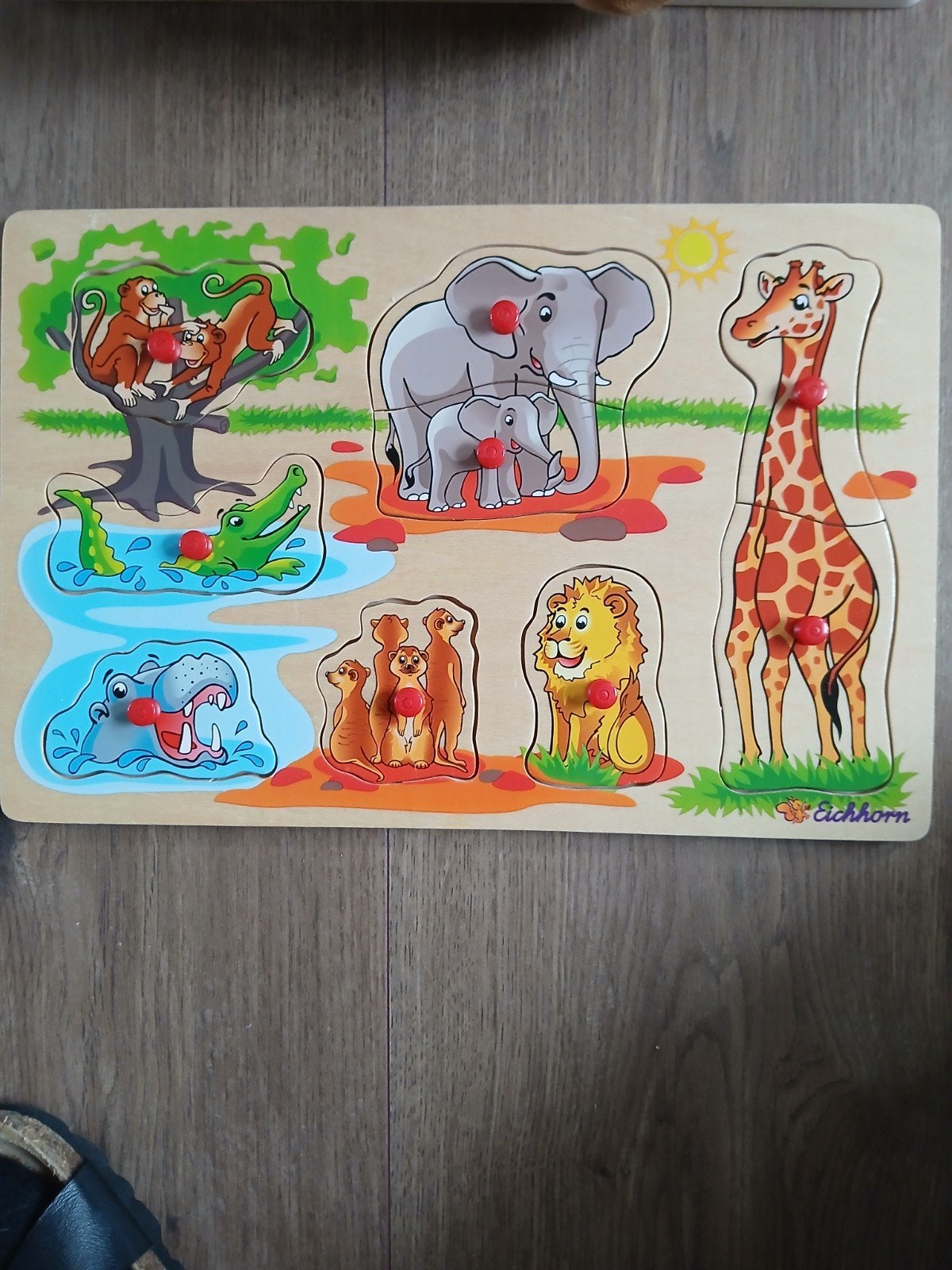 Houten Dierenpuzzel Eichhorn - Safari Thema, Ophalen, Gebruikt, Overige typen
