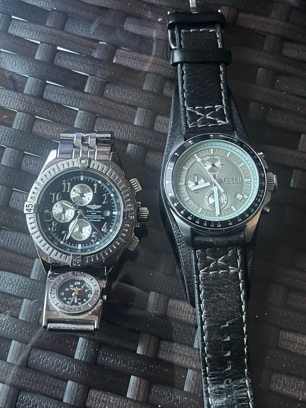 Breitling en fossil horloge, Sieraden, Tassen en Uiterlijk, Horloges | Antiek, Ophalen of Verzenden, Breitling