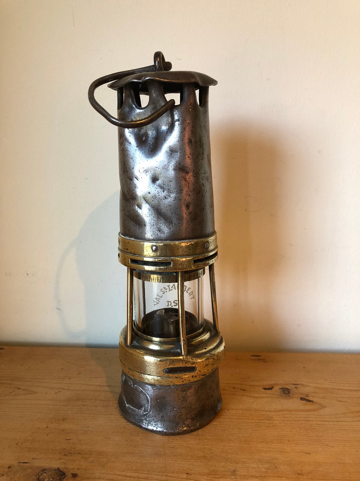 Belgische mijnlamp mijnwerkerslamp, Antiek en Kunst, Ophalen of Verzenden