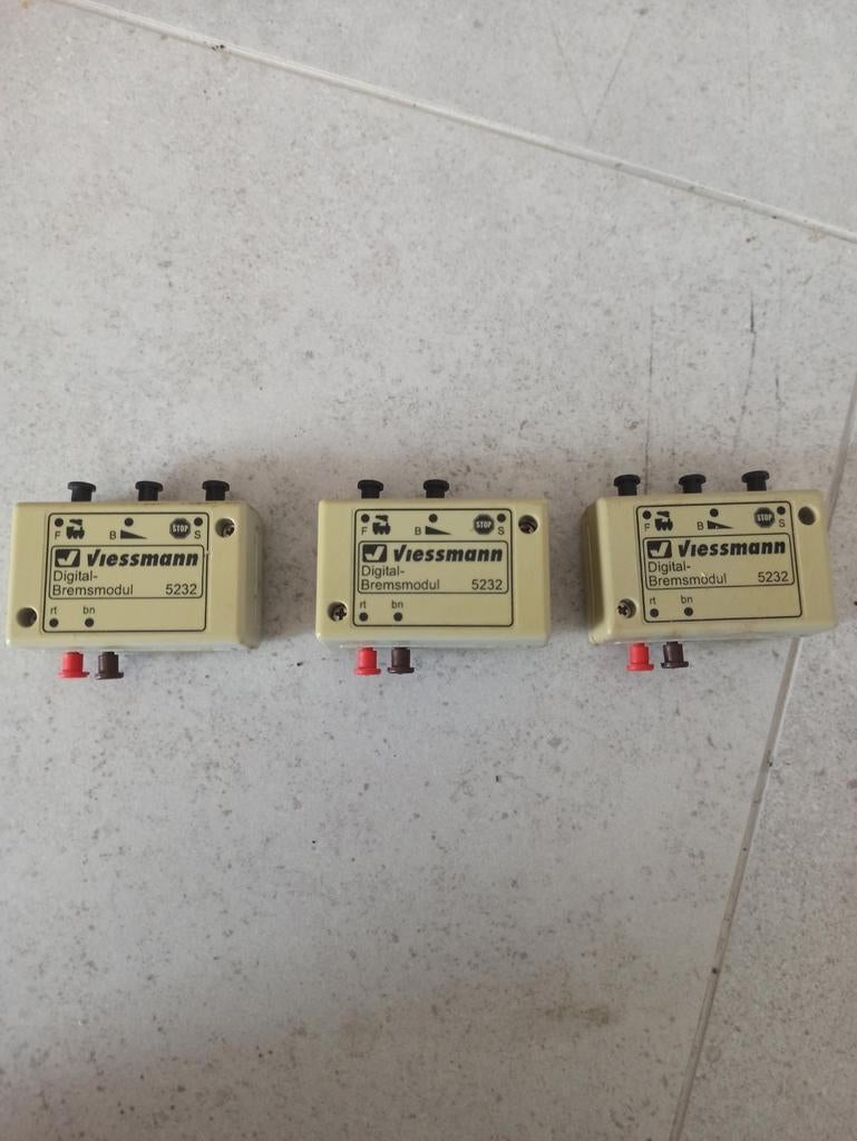 Viessmann 5232 Digitaal Bremsmodul - Set van 3, Overige merken, Gebruikt, Gelijkstroom, Overige typen