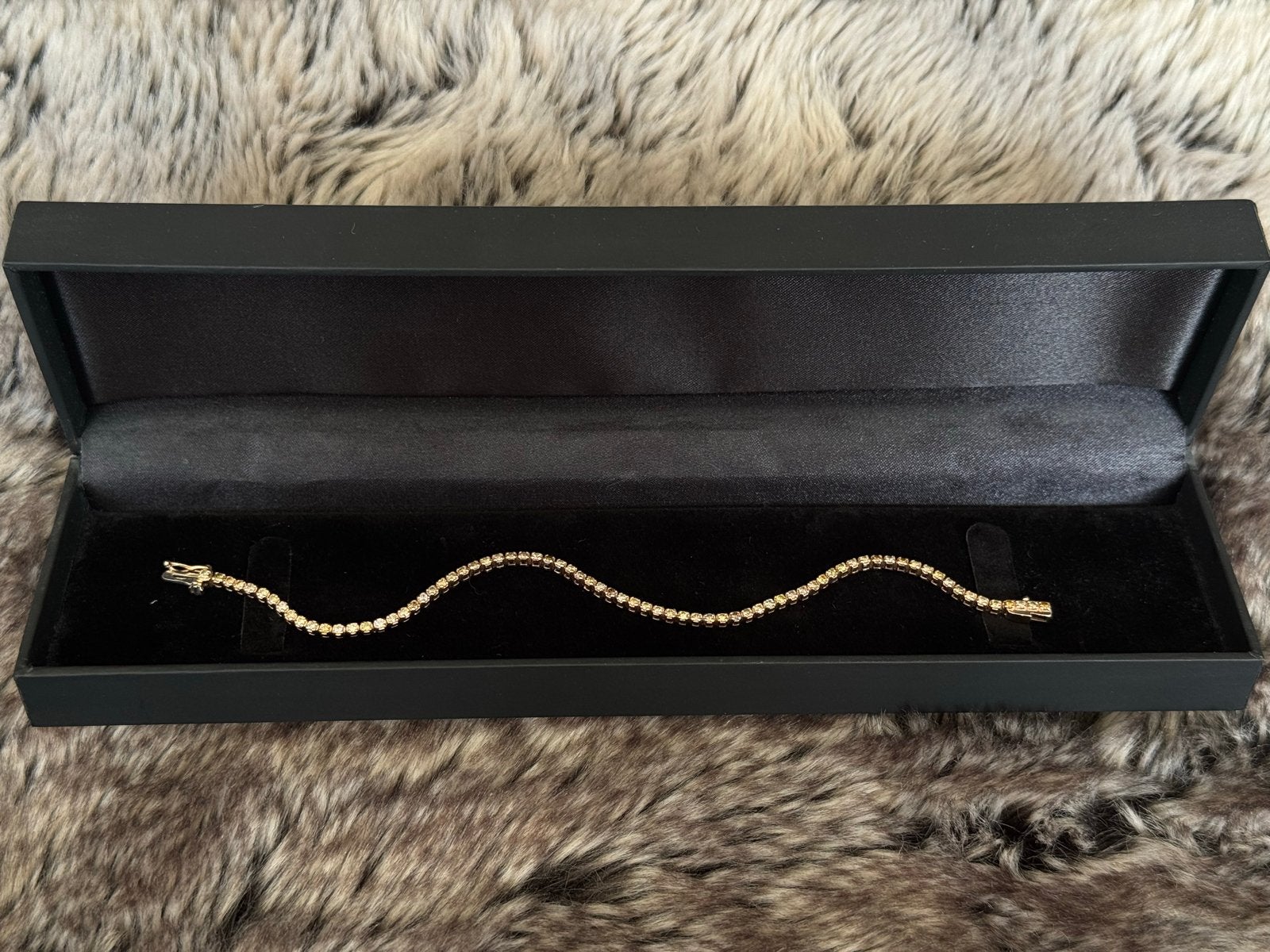 14K Roségouden Tennisarmband 2.00 Ct Diamant AIG certificaat, Ophalen, Nieuw, Roze, Met edelsteen