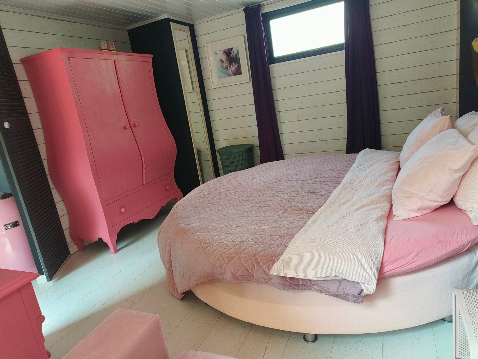 Rond bed Ikea Sultan 210¤, Ophalen, Gebruikt, 210 cm, Tweepersoons