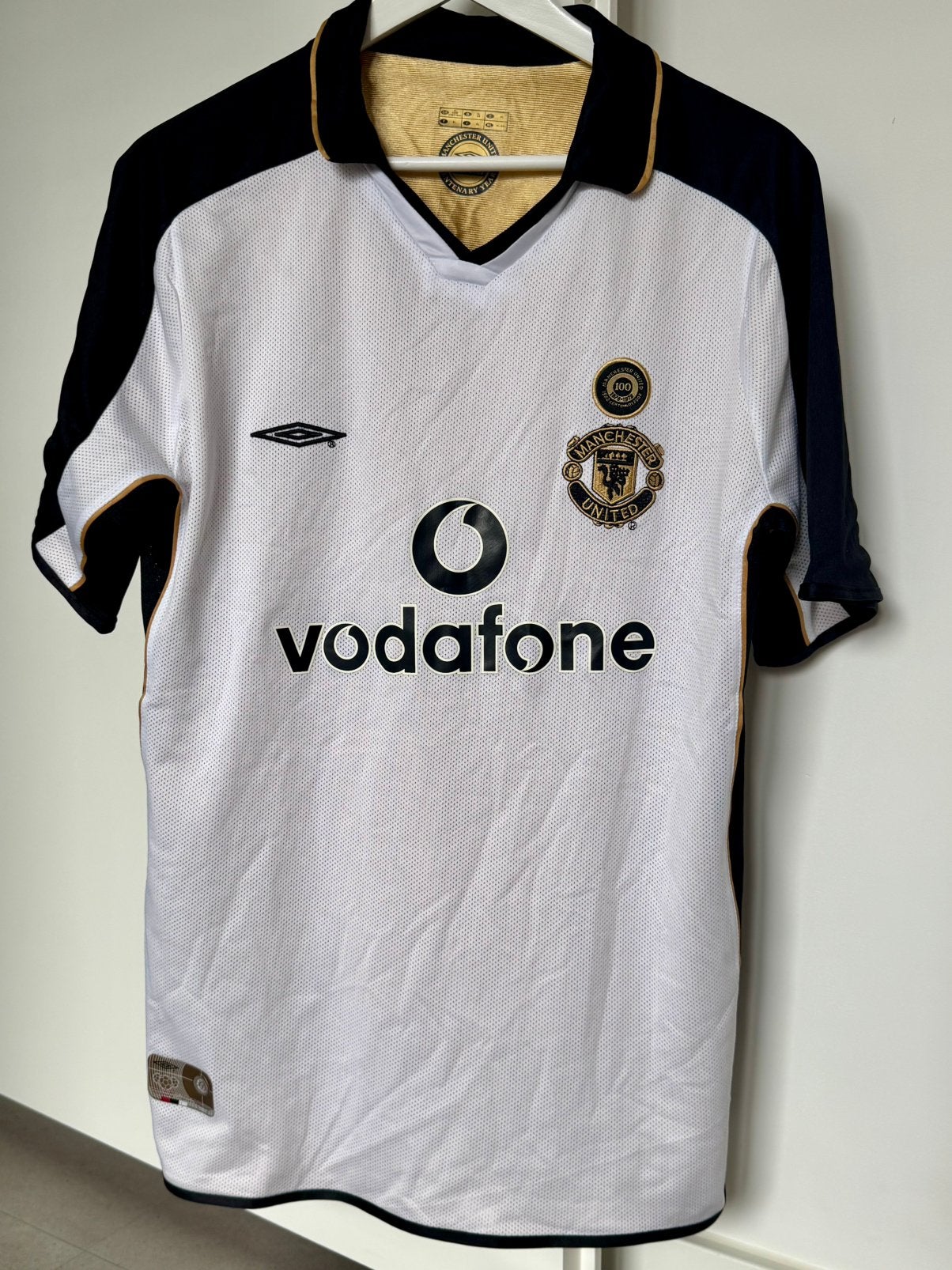 Manchester United 2001 / 2002 Centenary shirt maat XL, Maat XL, Ophalen of Verzenden, Zo goed als nieuw, Shirt