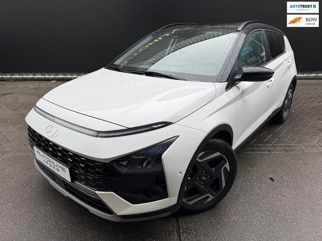 Hyundai Bayon 1.0 T-GDI Premium Automaat, Auto's, Hyundai, Automatische klimaatregeling, Wit, Origineel Nederlands, Bedrijf