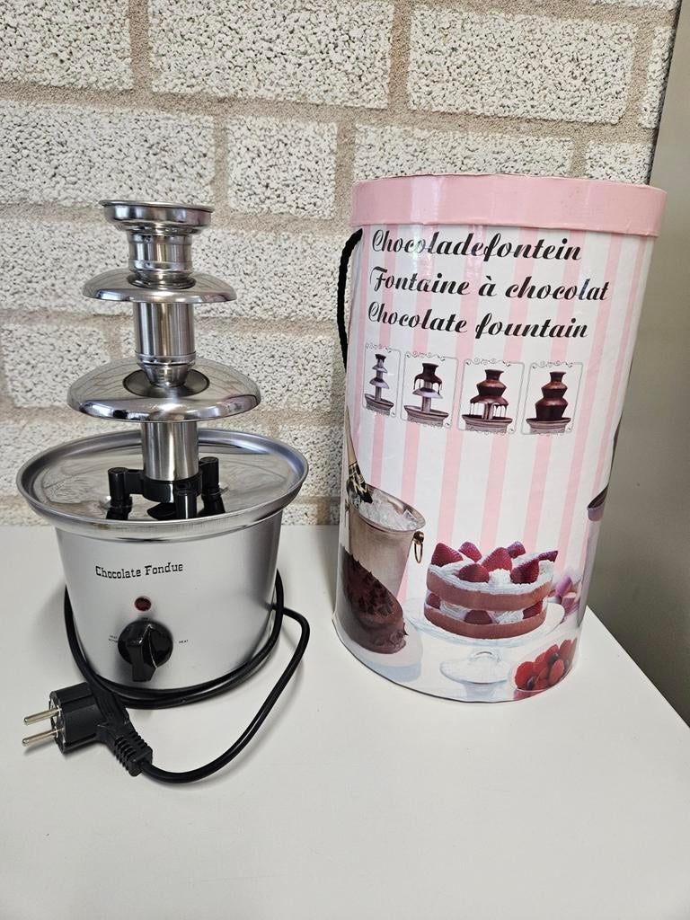 Chocoladefontein - Chocolate Fondue - Zo goed als nieuw, Witgoed en Apparatuur, Fonduesets, Ophalen, Zo goed als nieuw, Fondueset