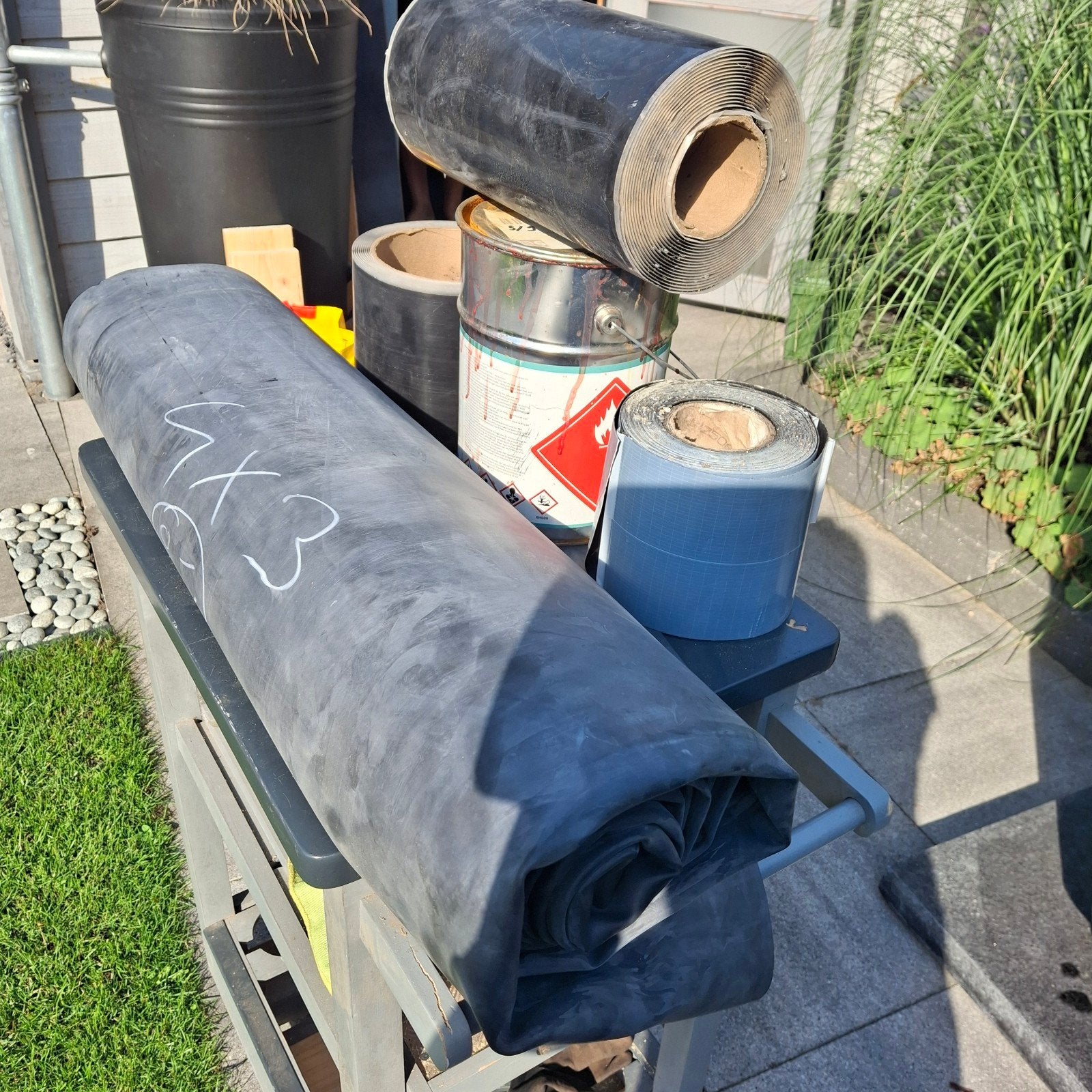 EPDM Dakbedekking 4 x 3 mtr + toebehoren., Ophalen, Nieuw, 10 tot 15 m², Folie