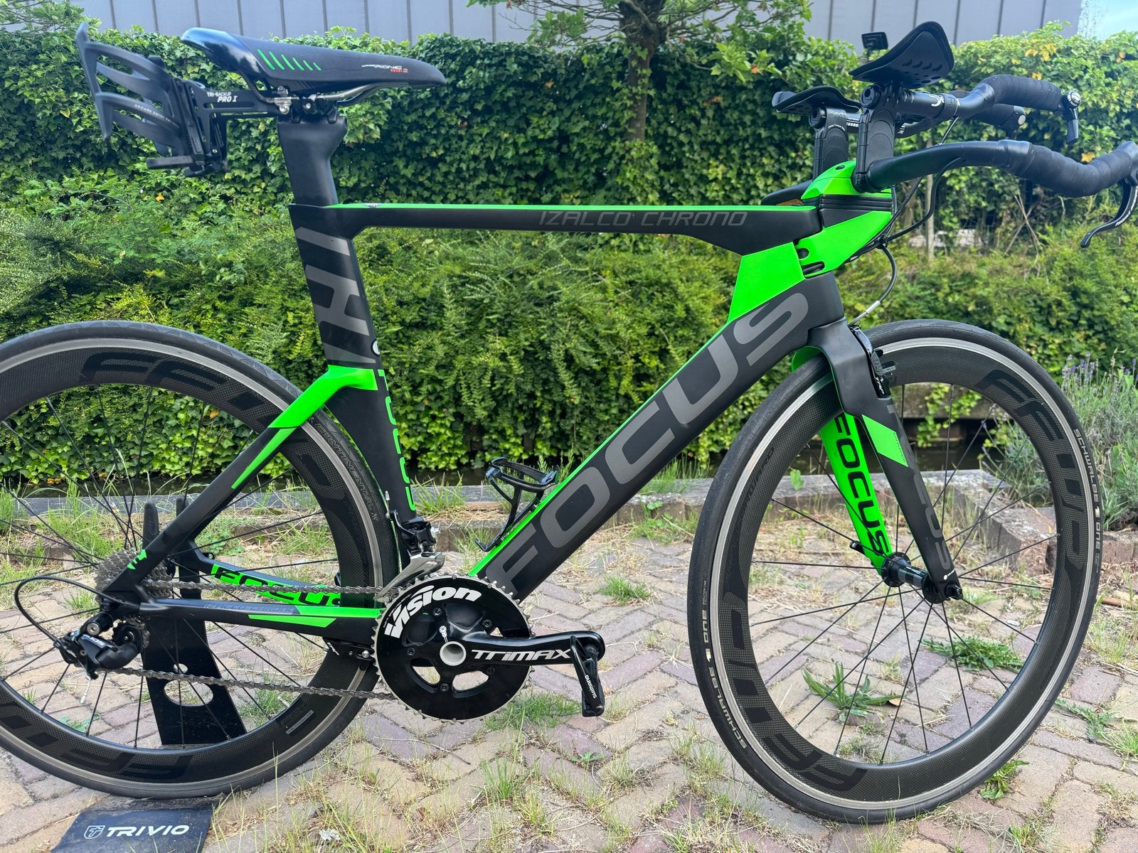Focus Izalco TT Triathlonfiet Maat L met FFWD carbon wielen, Fietsen en Brommers, Fietsen | Racefietsen, 28 inch, Gebruikt, Carbon