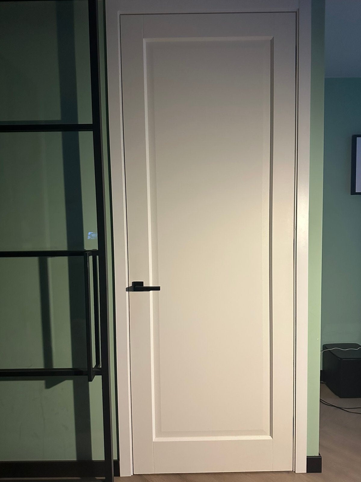 Nieuwe kamerhoge Weekamp binnendeur + kozijn & zwart beslag, Ophalen, 80 tot 100 cm, 215 cm of meer, Binnendeur