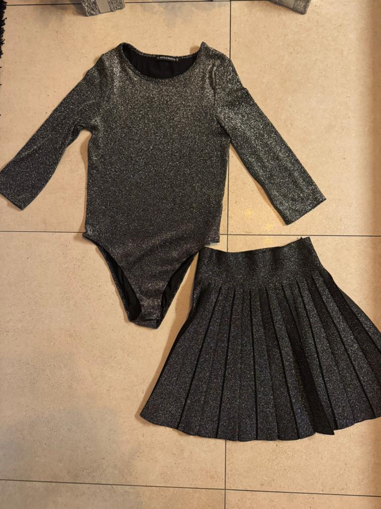 Glitter set rok met body maat s als nieuw, Kleding | Dames, Ophalen of Verzenden, Zo goed als nieuw