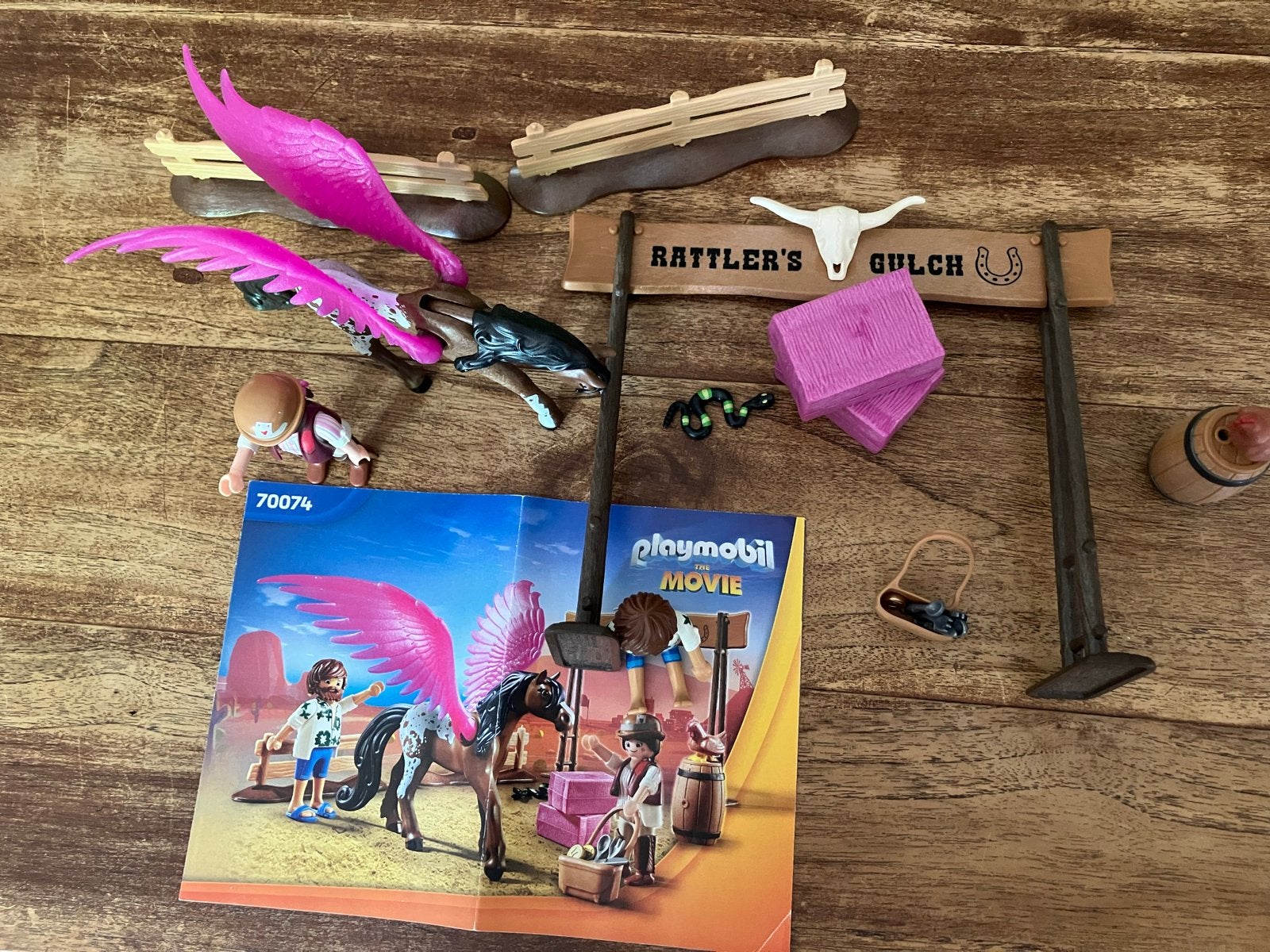 Playmobil The Movie 70074 Rattler's Gulch met paard, Ophalen, Zo goed als nieuw, Jongen of Meisje