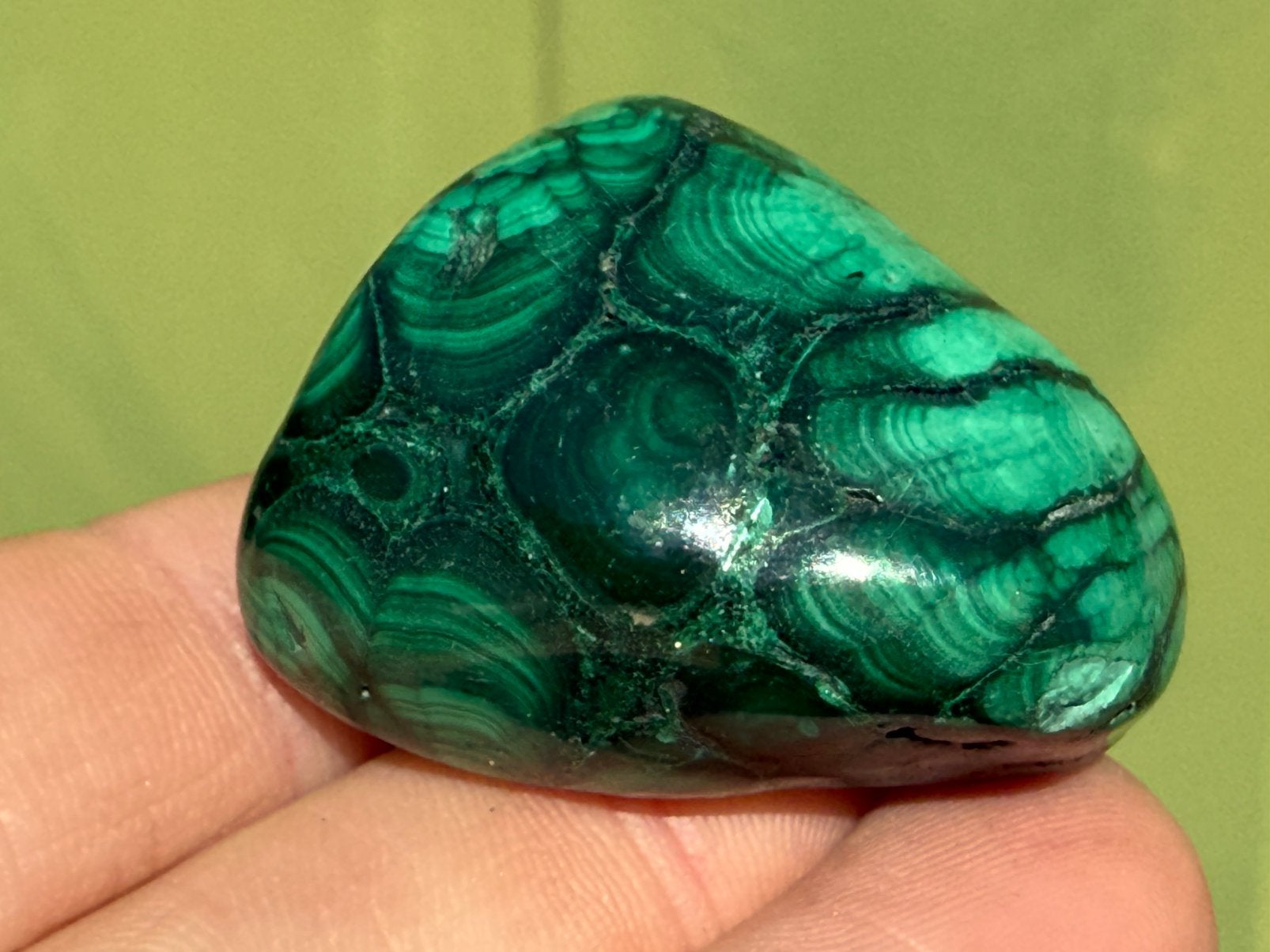 Nr 63 Malachiet vrijevorm mineralen, Ophalen of Verzenden, Mineraal