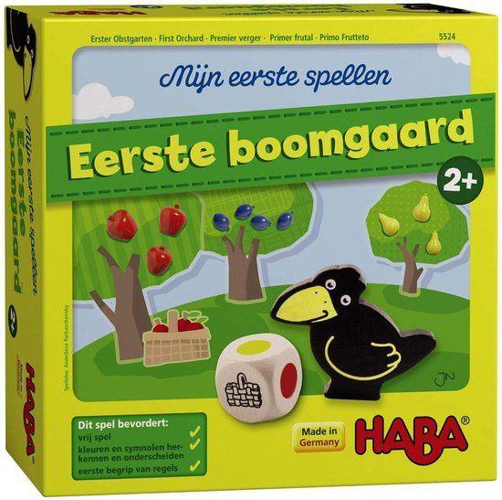Mijn Eerste Boomgaard, Hobby en Vrije tijd, Gezelschapsspellen | Bordspellen, Zo goed als nieuw, Een of twee spelers, Drie of vier spelers