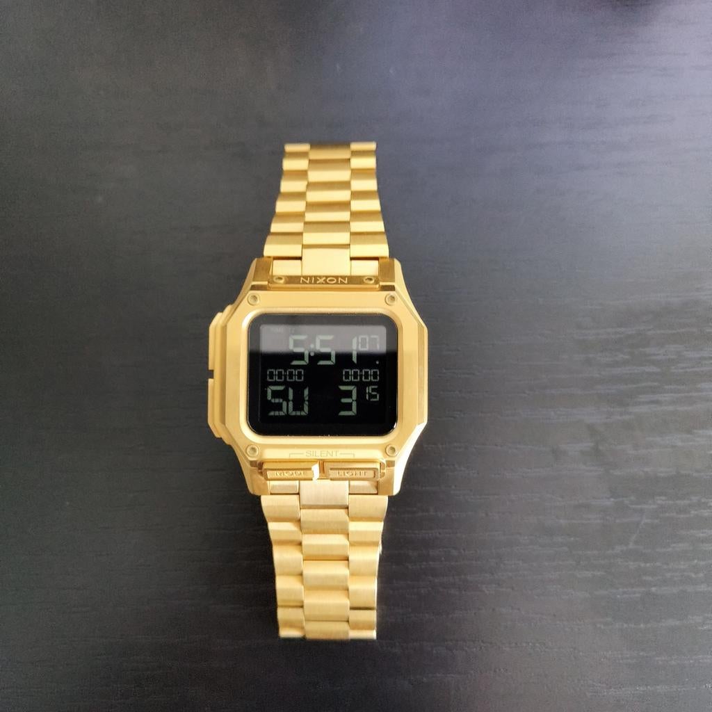 Nixon the Regulus SS gold  - Neuw in doos, Overige merken, Staal, Staal, Polshorloge