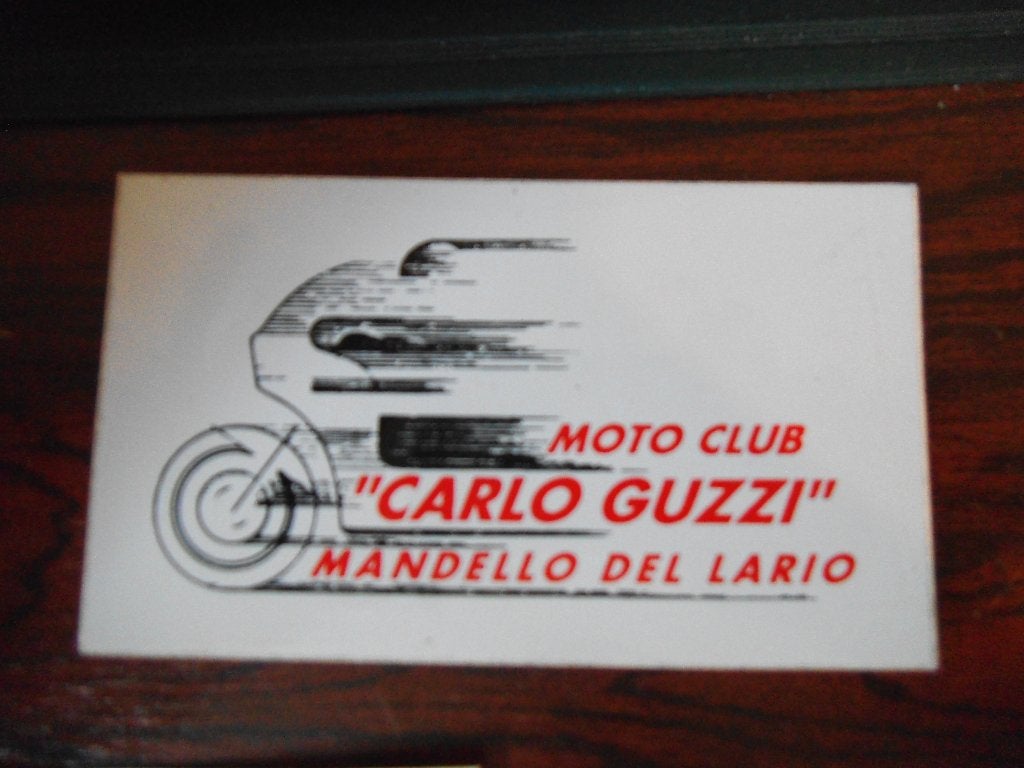 Carlo Guzzi club Mandello sticker – Moto Guzzi nieuw, Ophalen of Verzenden, Nieuw, Auto of Motor