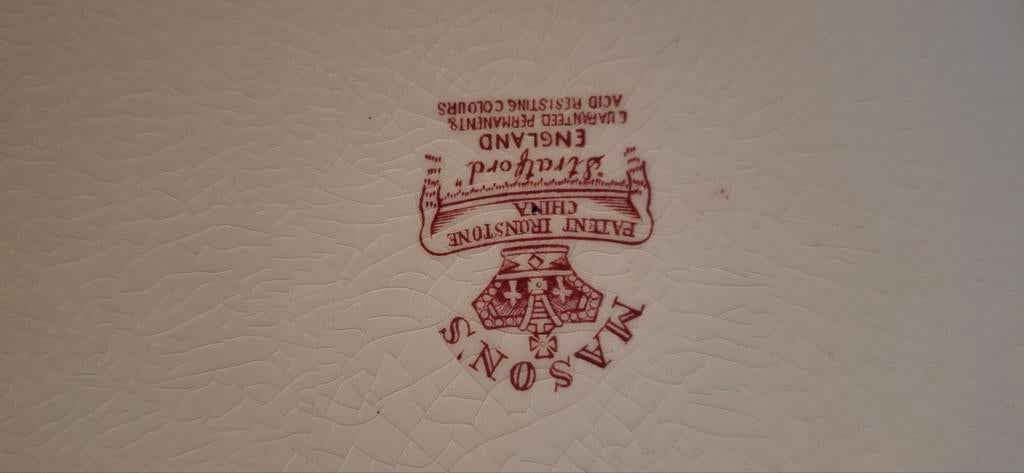 Antiek servies Mason's, Ophalen
