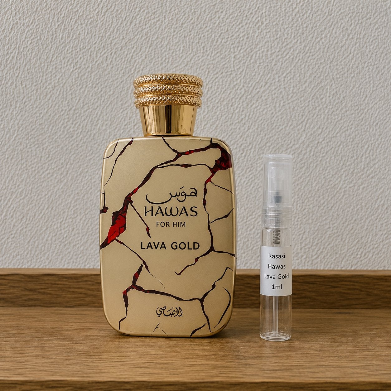 Rasasi - Lava Gold 1ml samples, Ophalen of Verzenden, Zo goed als nieuw