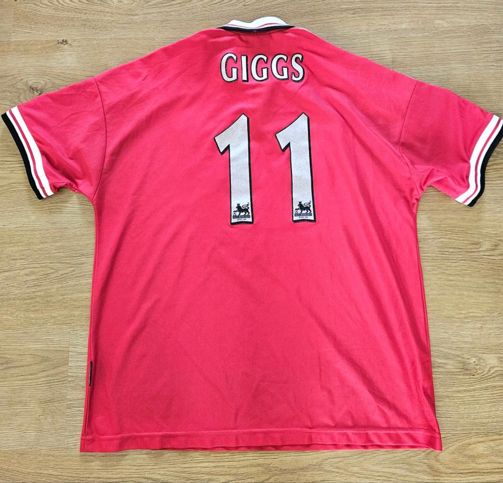 Manchester United vintage voetbalshirt 1998 Giggs, Ophalen of Verzenden, Zo goed als nieuw, Buitenlandse clubs, Shirt