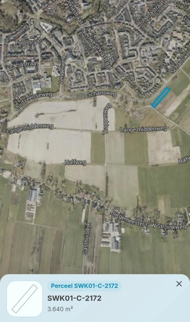 perceel grond, Steenwijk, Verkoop zonder makelaar, 1500 m² of meer